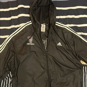 NC State Football Adidas Windbreaker *Worn by Steelers player #41, Payton Wilson